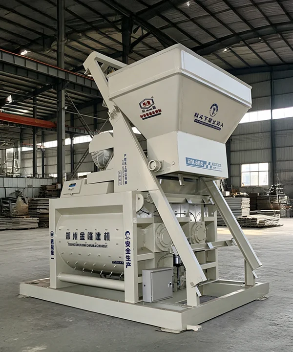 JS Twin-shaft Concrete Mixer